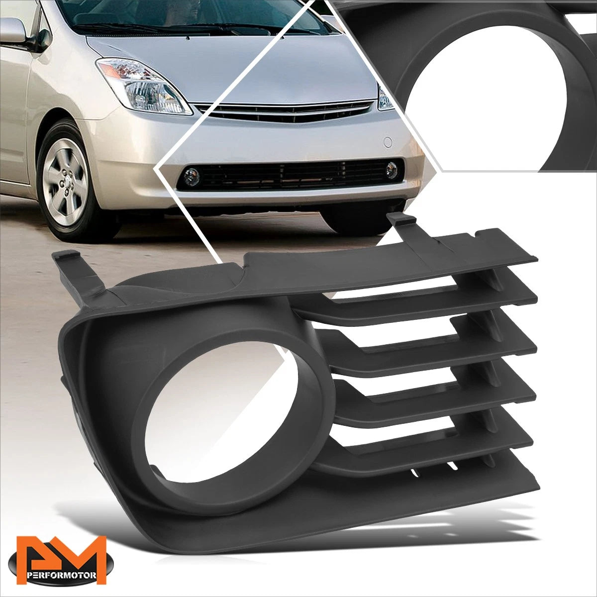 Fog Light Lamp Bezel Cover for Toyota Prius (2004–2009) - Left Side, Black
