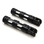 Black Edge Cut Footpegs for Harley FXBB FXBR FXBRS FXLR (2018–2023)