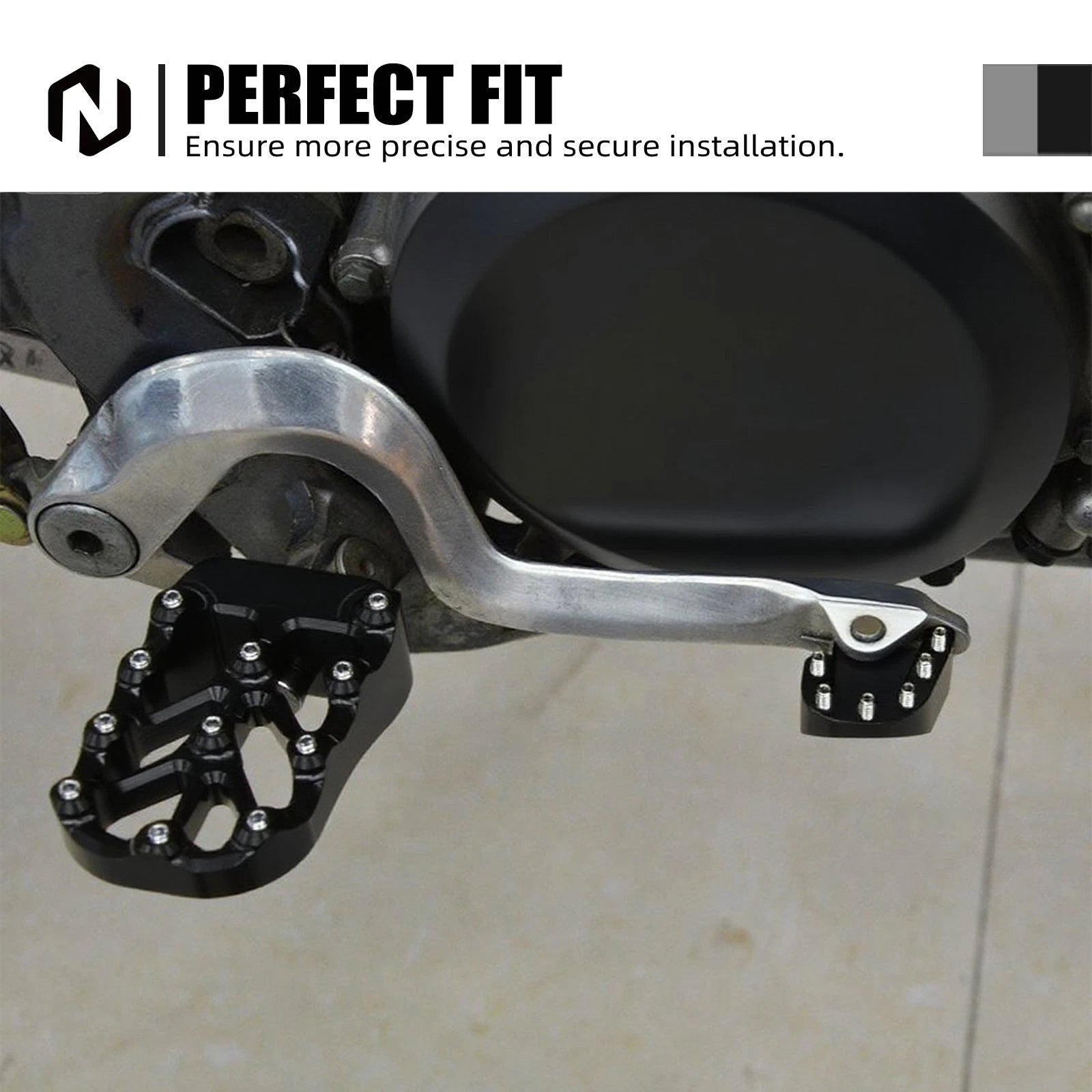 Rear Foot Brake Pedal Plate Wide Tip for Suzuki RM125 RM250 (1992–2000)