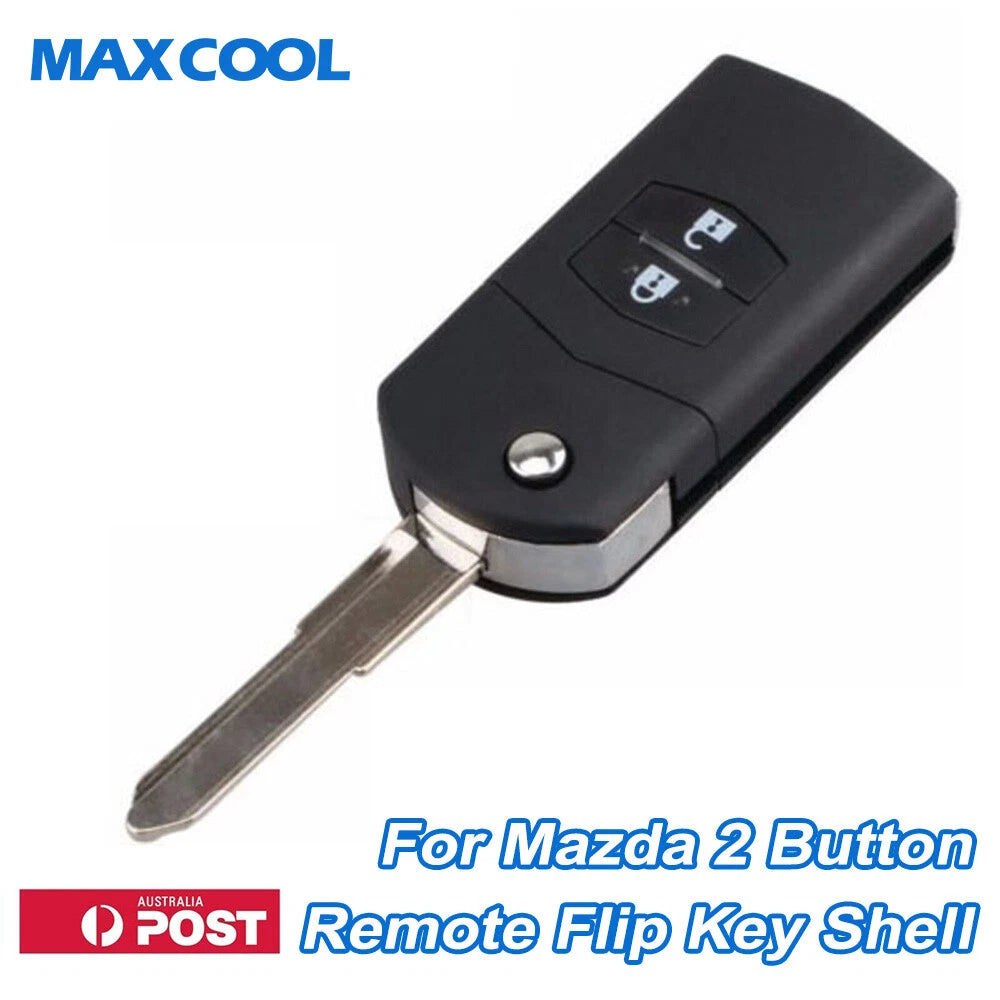 2 Button Remote Flip Key Shell for Mazda 3 5 6 RX7 RX8 BT50 (2004–2021)