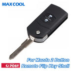 2 Button Remote Flip Key Shell for Mazda 3 5 6 RX7 RX8 BT50 (2004–2021)