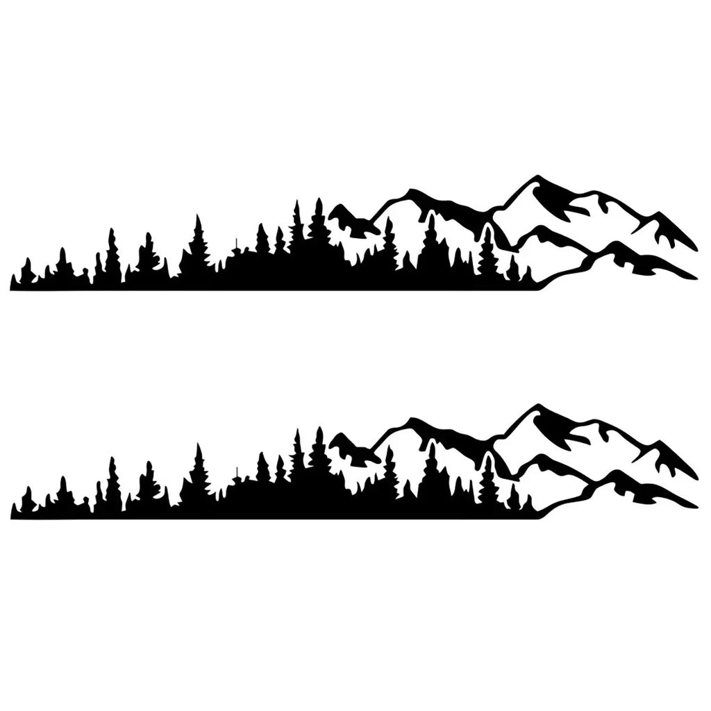 Side Body Decal Sticker for Truck SUV RV Trailer Camper Tree Mountain Forest