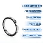 Deep Groove Ball Bearing 6819VV for Scooter Skateboard Wheel (95x120x13mm)