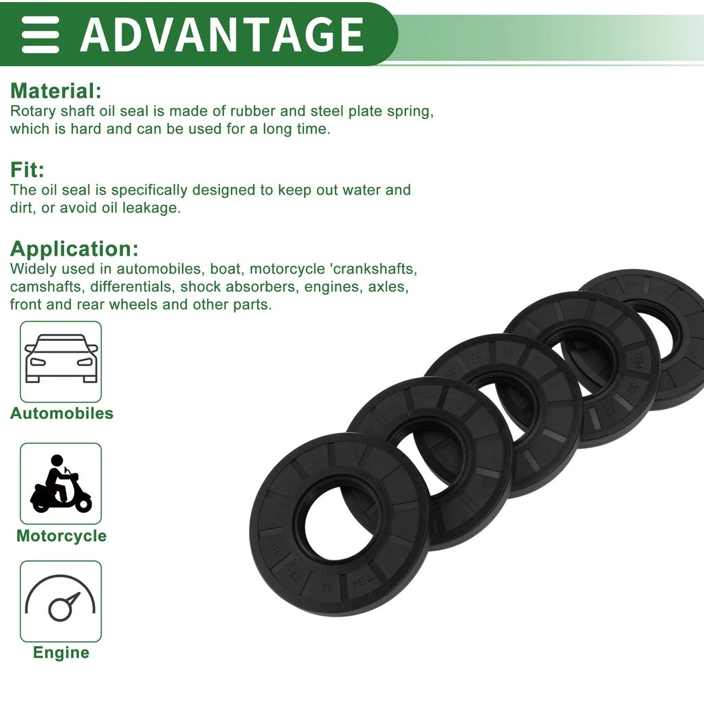Oil Seal   - NBR Rubber 32x72x10mm
