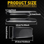 Carbon Fiber Interior Central Armrest Box Panel for Honda Civic (2016–2020)