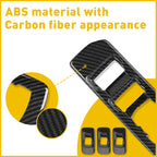 Carbon Fiber Window Lift Switch Trim for Ford F150 (2015–2019)