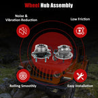 Set of 4 Wheel Hub Bearing Assemblies for Chevy Equinox (2005–2006)