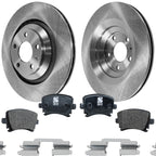 Rear Brake Disc Rotors and Pads Kit for Audi A6 Quattro (2006)