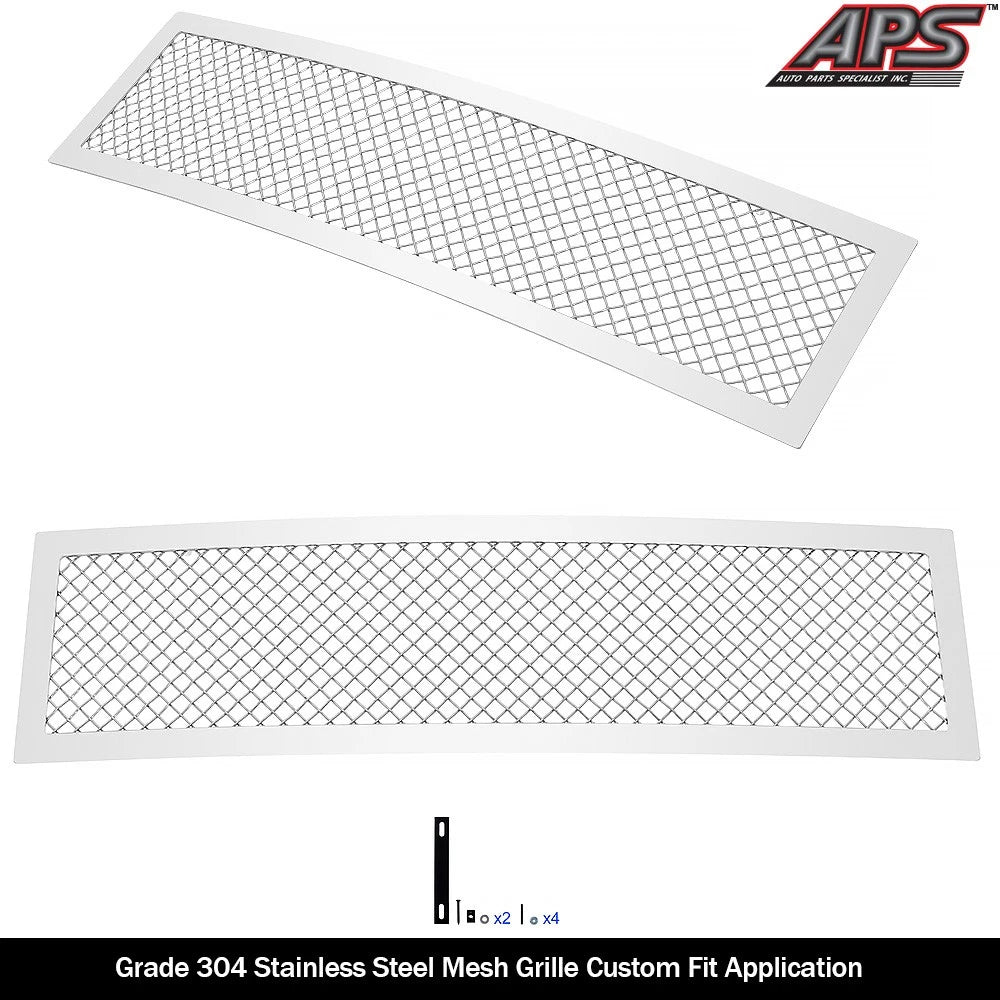 Stainless Chrome Mesh Grille Insert for Ford F-250/F-350 (2017-2019)