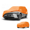 Waterproof Car Cover for Toyota bZ4X (2022–2023) Orange Cotton Zipper