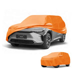 Waterproof Car Cover for Toyota bZ4X (2022–2023) Orange Cotton Zipper