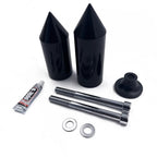 Black Spike Frame Slider Crash Protector for Kawasaki Ninja ZX-6R (2005–2006)