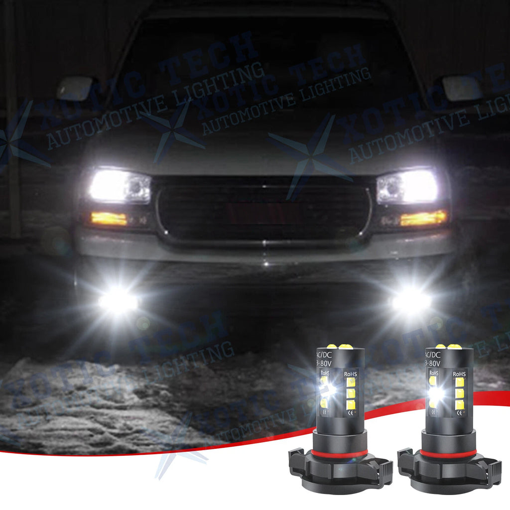 LED Fog Light Bulbs for GMC Sierra 1500 2500HD 3500HD (2008–2019)