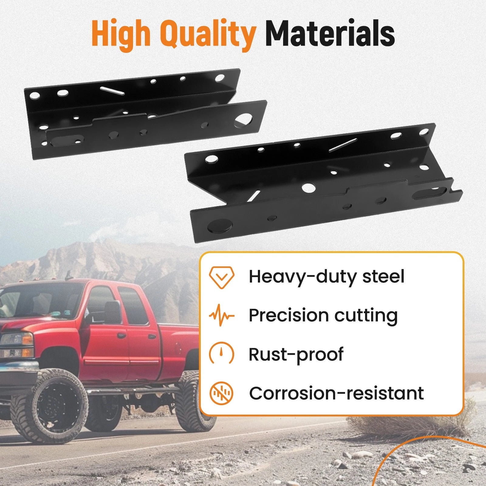 2pcs Rear Frame Repair Section for Chevy Silverado GMC Sierra 1500 (1999–2014)