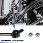 8 Pcs Front Inner Outer Tie Rod Sway Bar Link for Chevrolet Cobalt (2005–2010)