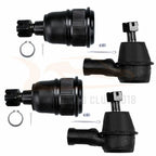 Set of 4 Front Suspension Lower Ball Joints Outer Tie Rods for Honda Element (2003–2006)