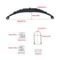Double Eye 6 Leaf Hanger Kit for 7000lbs Trailer Suspension (Tandem Axle)