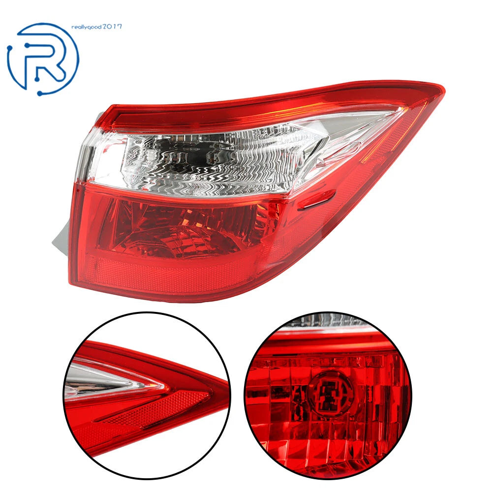 Right Outer Red Tail Light for Toyota Corolla (2014-2016)
