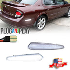 2X Clear White LED Rear Fender Side Marker Lights for Nissan Maxima (2000–2003)