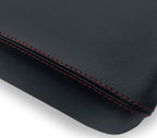 Center Console Lid Armrest for Jeep Wrangler (2018–2020) - PVC Leather, Red Stitch