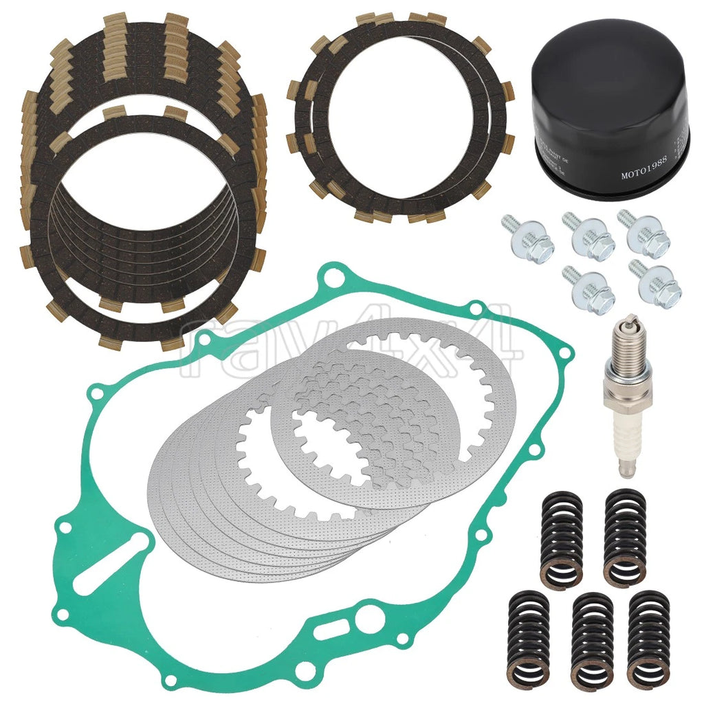 Clutch Friction Plates Kit & Cover Gasket for Yamaha Raptor 660R (2001–2005)