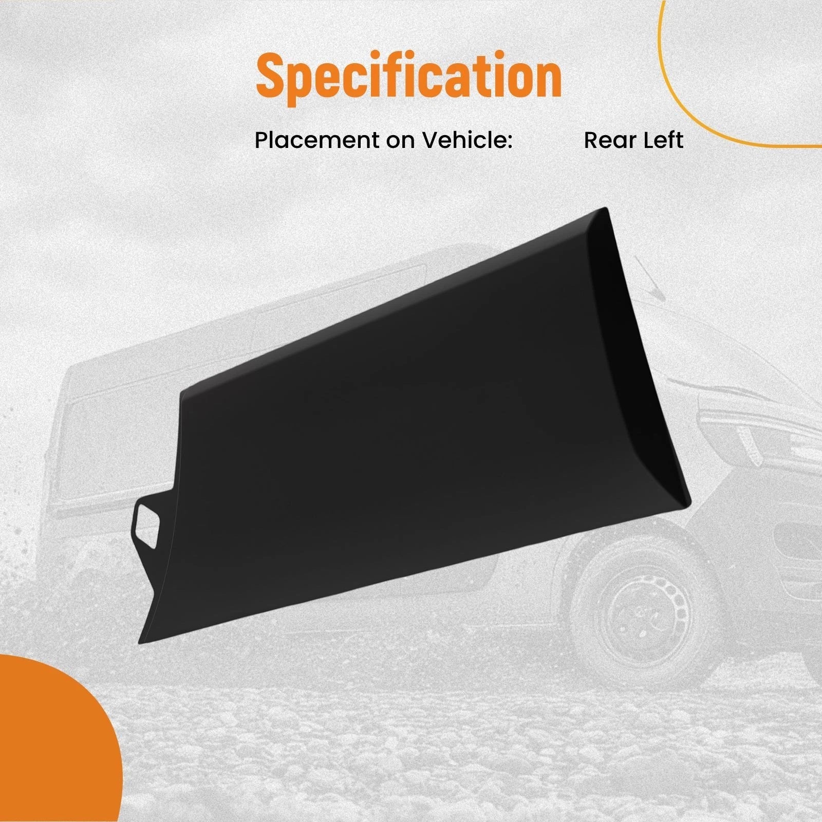 Door Lower Molding Trim for Ford Transit 150/250/350 (2015–2019)