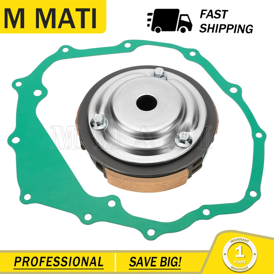 Centrifugal Wet Clutch & Clutch Basket for Recon 250 TRX250TE/TM (1997–2023)