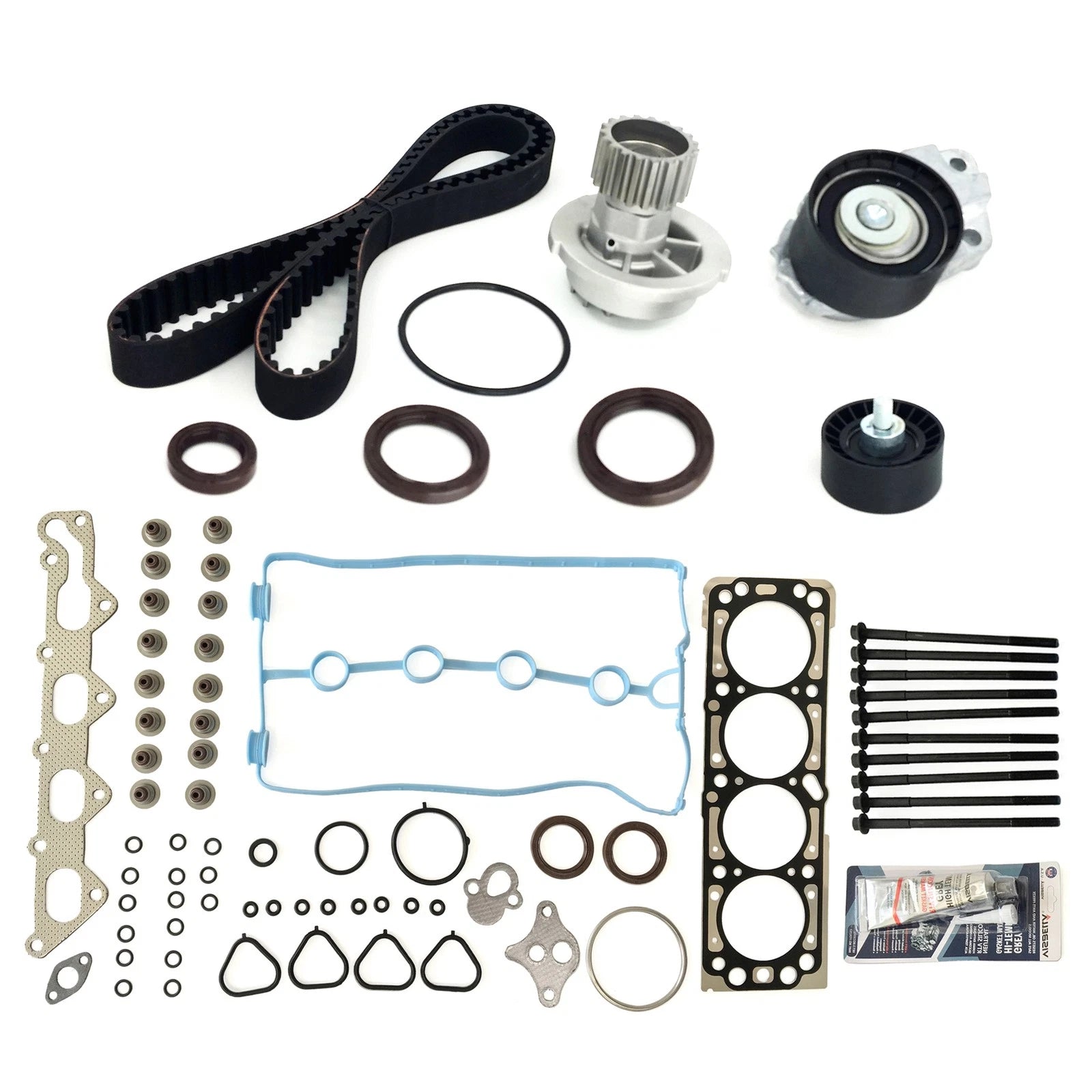 Head Gasket Bolts Set & Timing Belt Water Pump Kit for Chevrolet Aveo (2006–2008)