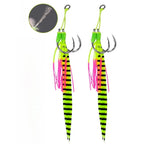 2X Carbon Steel Lure Assist Hooks for Slow Jigging Techniques