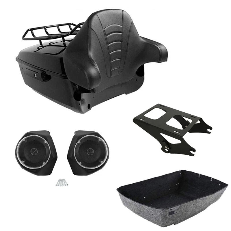 Trunk Rack Backrest Speakers for Harley Electra Glide (2014–2026)