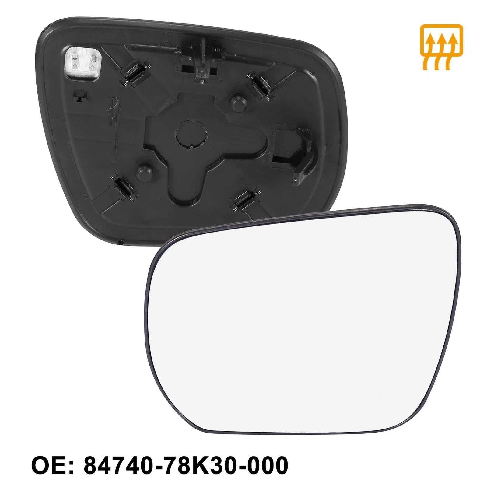 Heated Mirror Glass with Backing Plate for Suzuki (84740-78K30-000)