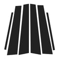 6 Pcs Door Pillar Window Trim for Lexus GS (2006–2011) Black