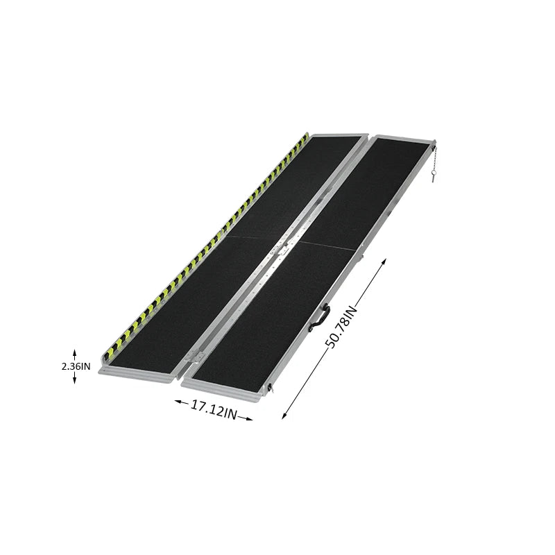 8 ft Non-Skid Aluminum Wheelchair Ramp for Step (2)