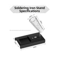 Metal Soldering Iron Stand with Spring Holder and Heat Resistant Base