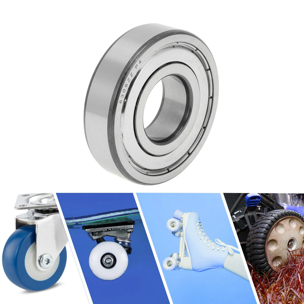 6306ZZ Deep Groove Ball Bearing P4 for Scooter Skateboard Wheel (30x72x19mm)