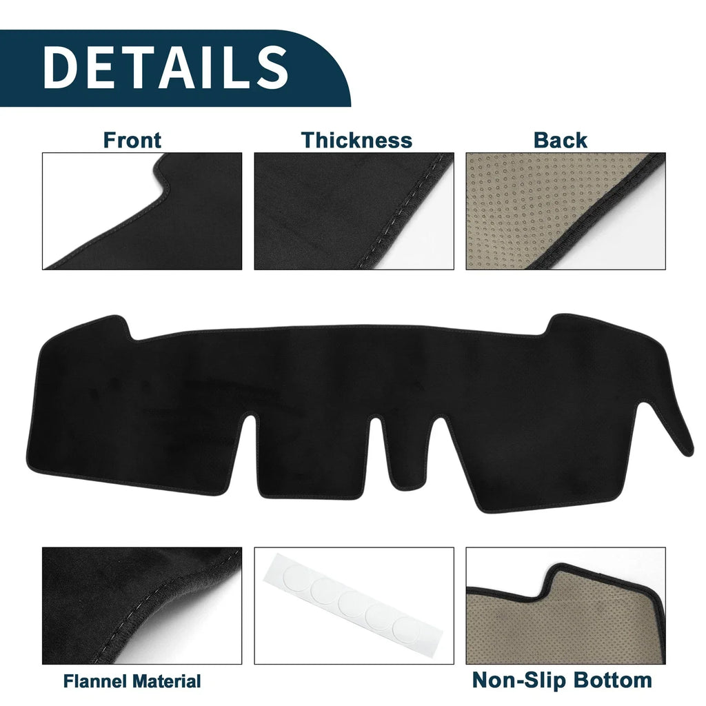 Dashboard Dash Cover Mat for Honda N-ONE JG3 JG4 Sun Protector Black (2012-2020)