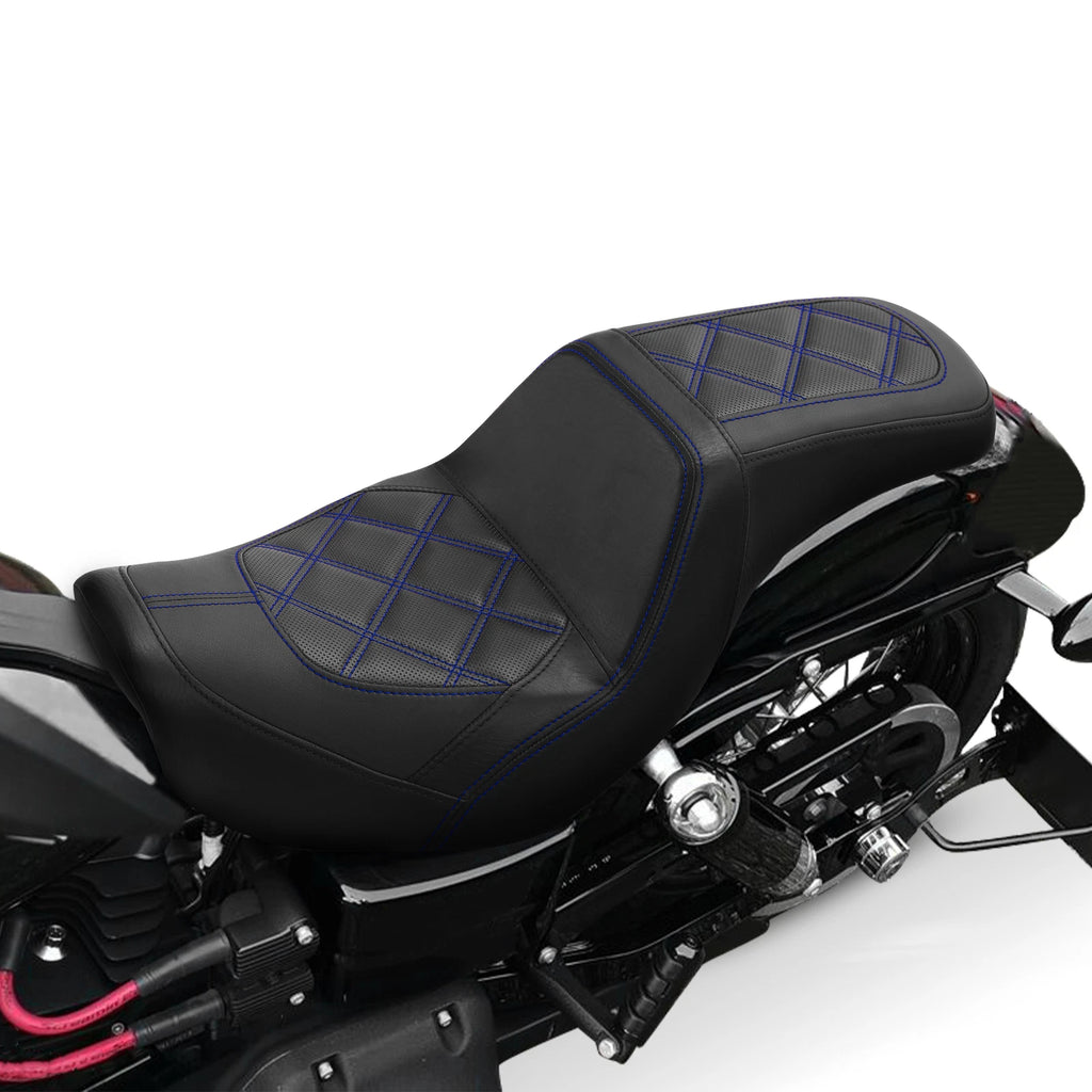 Rider Driver Passenger Seat for Harley Low Rider Wide Glide Street Bob (2006–2017)