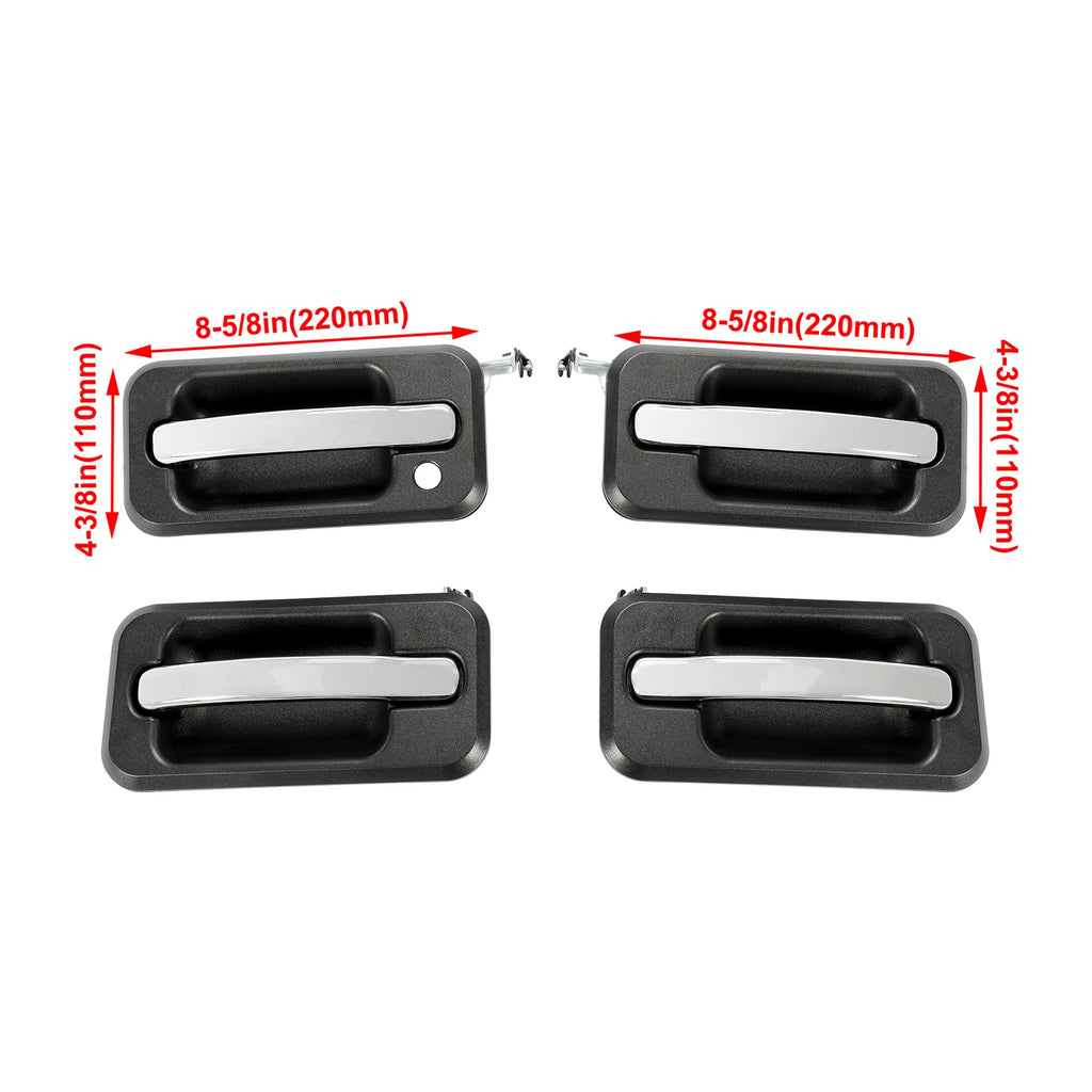 Set of 4 Exterior Door Handles for Hummer H2 (2003–2009)