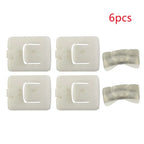 6 x Seat Rail Runner Slider Guide Clip Glide Piece for Replaces