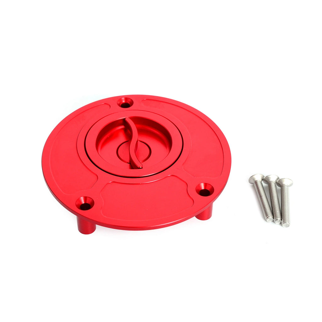 CNC Keyless Fuel Tank Gas Cap Cover for Yamaha YZF1000 (1996–2000), FZR1000 (1987–1996)