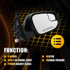 Set of 2 Power Folding Heated Mirrors for Toyota RAV4 (2017-2018)