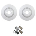 Set of 2 Bosch QuietCast Front Rotors & Akebono EURO Ceramic Pads for Q5 (2014–2016)