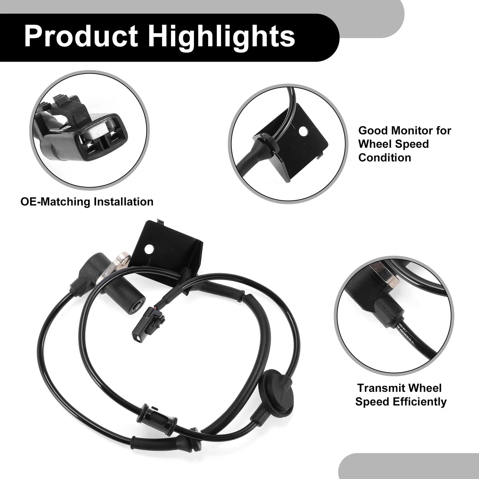 ABS Wheel Speed Sensor No. 95610-26250 for Hyundai Santa Fe (2013–2018)