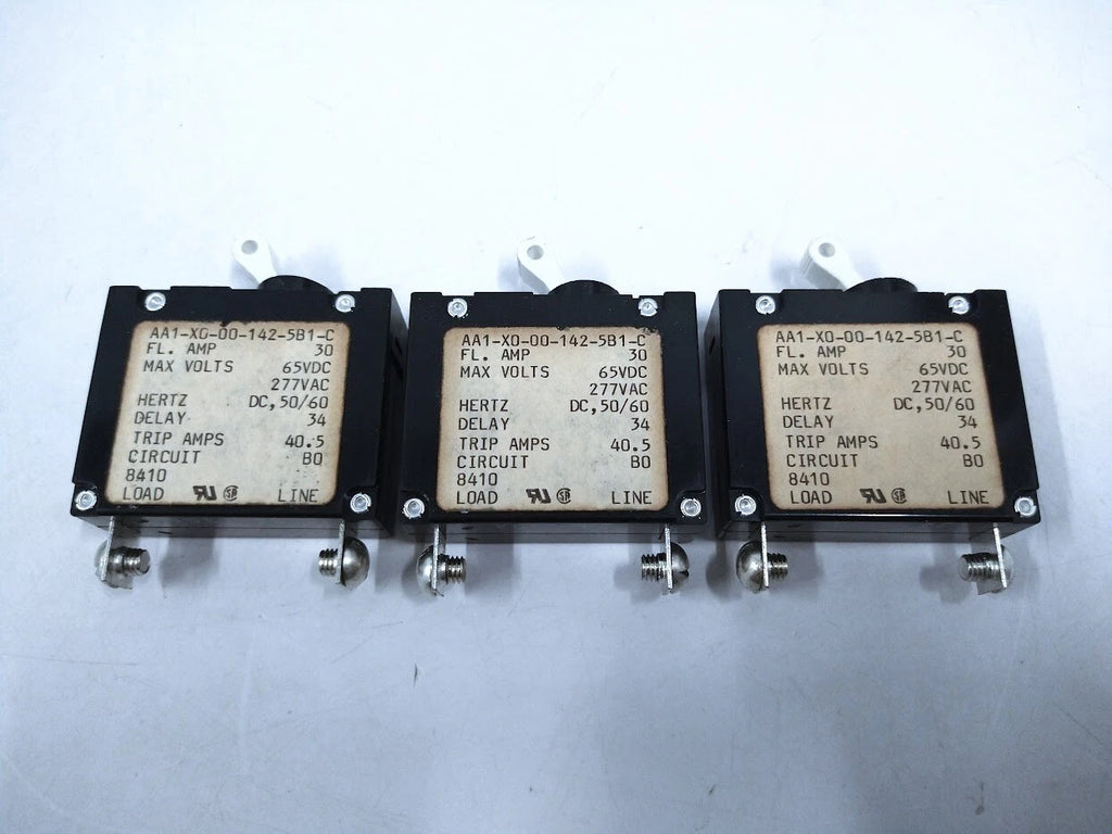 3X Carling Switch AA1-X0-142-5B1-C Circuit Breaker Switch 30 Amp