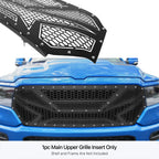 Upper Black Stainless Laser Cut Grille Insert for Ram 1500 (2019-2024)