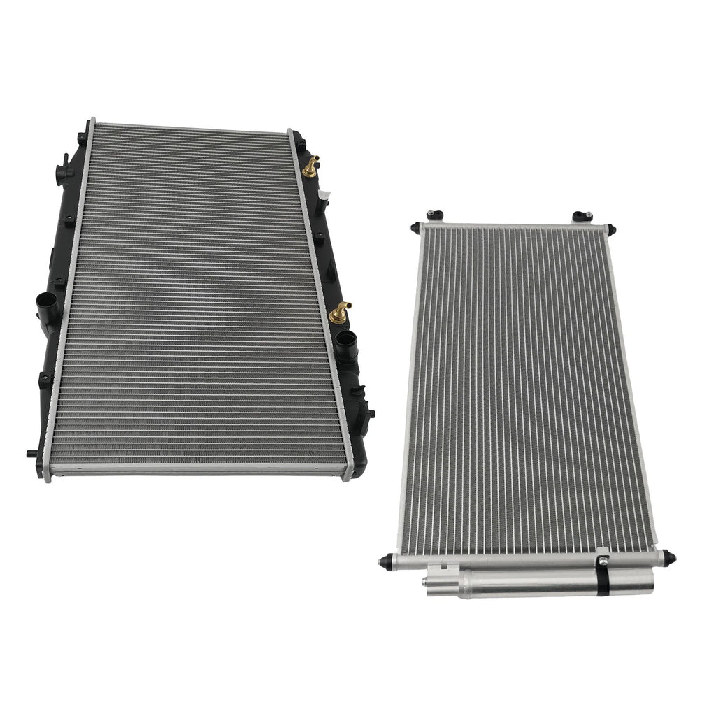 Aluminum Radiator & AC Condenser for Honda Accord EX-L (2008-2012)