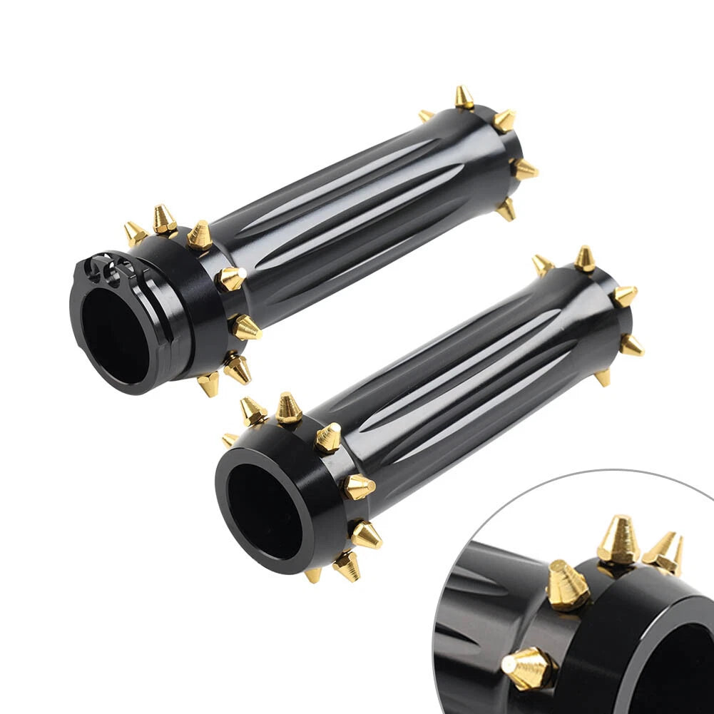 1'' Spikes Motorcycle Hand Grips for Harley Touring Dyna Softail