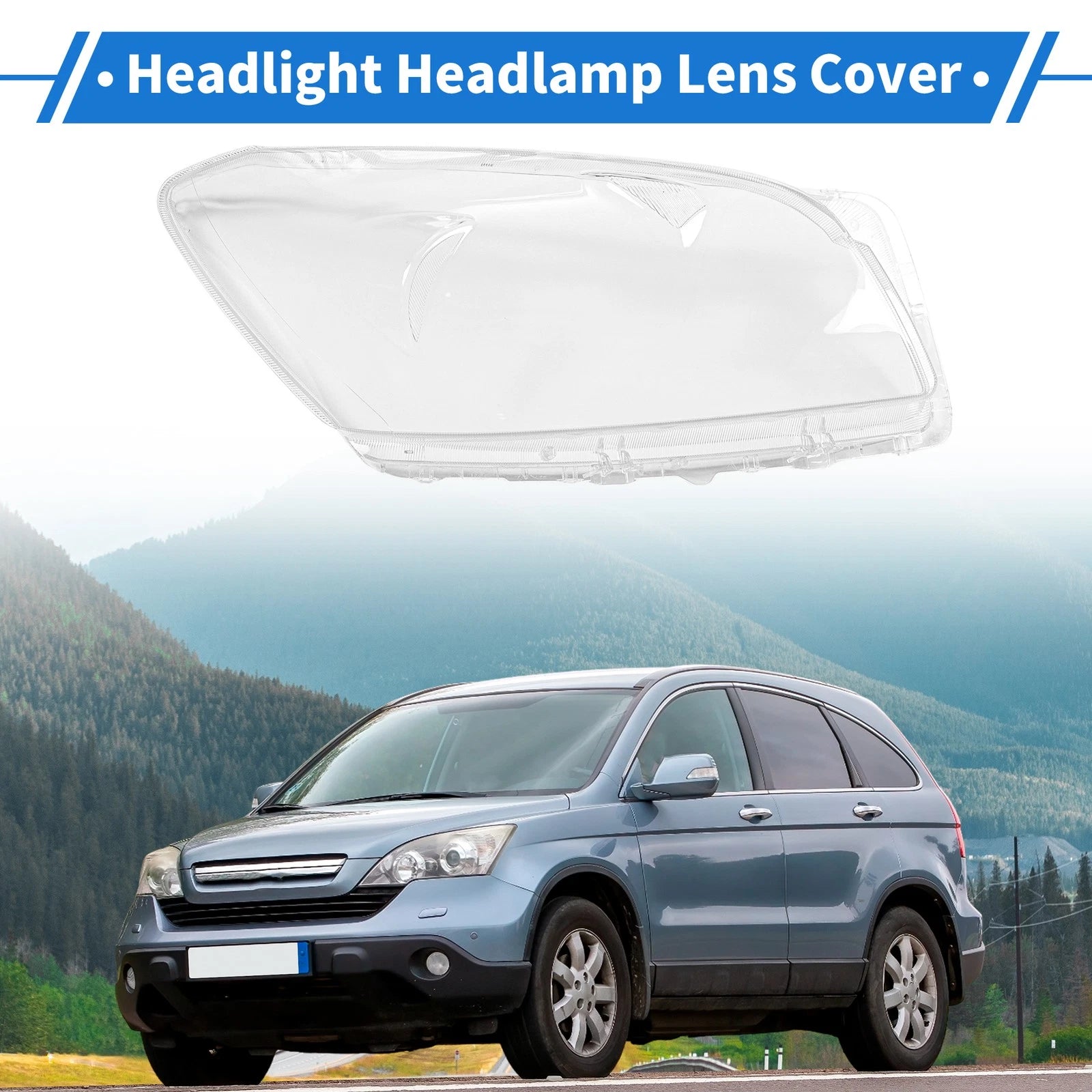 Headlight Lens Cover for Toyota RAV4 (2009–2012) PC Clear
