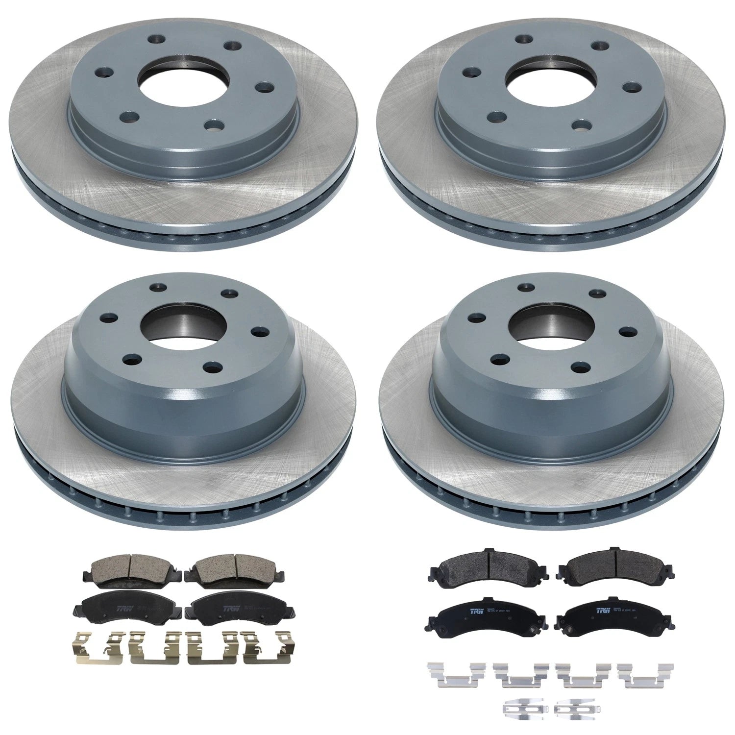 Disc Brake Rotors & TRW Ceramic Pads Kit for Sierra 1500 Denali (2015–2020)