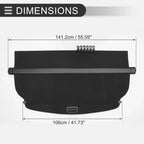 Retractable Cargo Cover for Honda CR-V 2007-2011 Rear Trunk Parcel Shelf Black